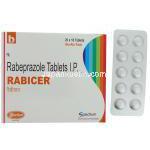 ラビサー Rabicer, パリエットジェネリック, ラベプラゾール 20mg 錠 (Biochem) 包装