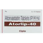 アトルバスタチン (リピトール ジェネリック) , Atorlip 40 mg 箱