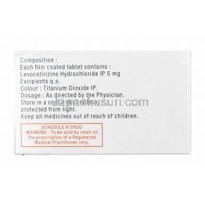 レジンセット (レボセチリジン) 5mg 成分