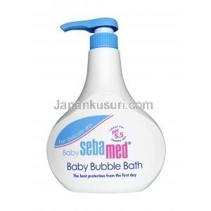 セバメド pH5.5ベビーバブルバス, マイルドクレンザー、カモミールなど, ボディーソープ 200ml, ボトル