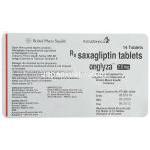 サクサグリプチン（オングリザ） 2.5mg 錠 (Bristol-Myers Squibb) 包装裏面