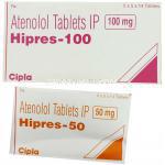 ハイプレス Hipres, テノーミン ジェネリック, アテノロール 100mg/50mg 錠 (Cipla)