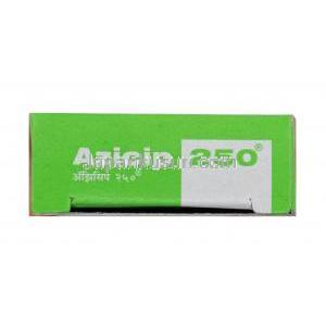 アジシップ (アジスロマイシン) 250mg 箱側面