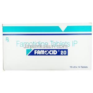 ファモシッド 20, ファモチジン 20mg, 箱表面