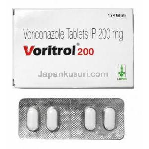 ボリトロール (ボリコナゾール) 200mg 箱、錠剤