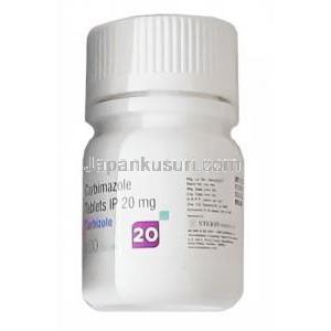 カルビゾール (カルビマゾール) 20mg ボトル側面