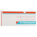 ヒドロキシクロロキン（プラキニル ジェネリック）, ハイドロキン Hydroquin 200mg 錠 (Sun Pharma) 箱