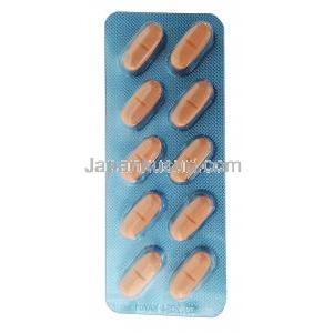 テグレトール CR 400, カルバマゼピン 400mg, 製造元：ノルバティス,シート表面