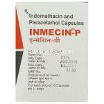 インドメタシン / アセトアミンフェン, Inmecin-P,  25MG/ 325MG カプセル (E.M. Pharma) 箱