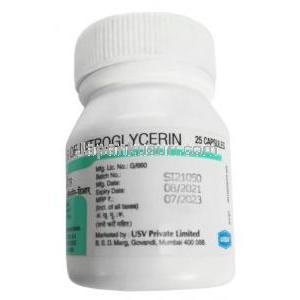 アンジスパン TR,ニトログリセリン 2.5 mg,カプセル, 製造元：USV, ボトル情報, 製造日, 消費期限