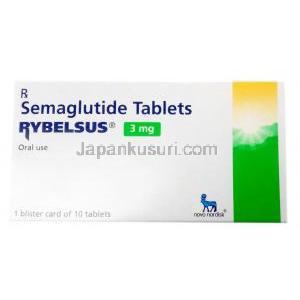 リベルサス,セマグルチド14mg ,製造元：Novo Nordisk India Pvt Ltd, 箱表面