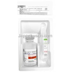 アズフォーム注射, アズトレオナム 1000mg (1g), バイアル, 製造元：Unifaith Biotech (P) Limited, バイアル, 商品説明書