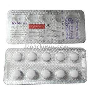 トフェ, トファシチニブ 5mg,製造元： Alkem Laboratories, シート情報