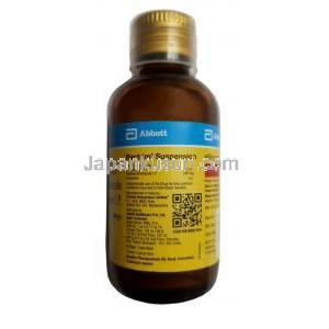 バクトリン 経口懸濁液(新包装), スルファメトキサゾール 200mg/ トリメトプリム 40mg, 経口懸濁液 50ml, 製造元：Abbott, ボトル情報, 製造元