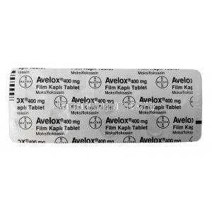 アベロックス,  モキシフロキサシン 400mg, 製造元：Bayer,シート情報