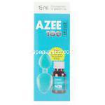 アジスロマイシン, AZEE REDIUSE , 100mg 15ml 内服懸濁液 (Cipla) スプーン付き