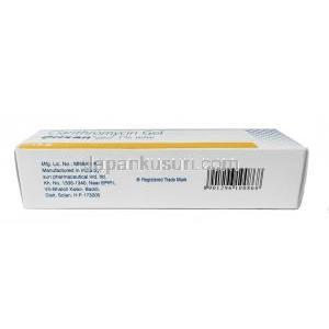 Crixan Gel, Clarithromycin 1% ww,  Gel 15g, Box information, Manufacturer