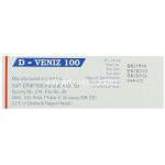 デスベンラファキシン（プリスティク ジェネリック）, D-Veniz 100mg 錠 (Sun Pharma) 製造者情報