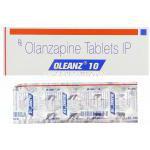 オランザピン(ジプレキサザイディス/ジプレキサジェネリック), Oleanz, 10mg 錠 (Sun Pharma)