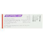 アミスルプリド（ソリアンジェネリック）, Sulpitac 100mg 錠 (Sun Pharma) 製造者情報