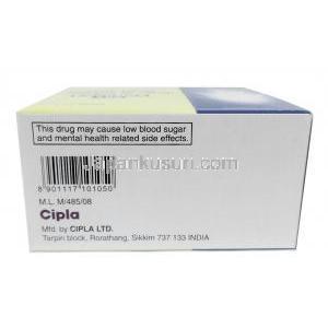 レボフロックス 750, レボフロキサシン 750mg, 製造元：Cipla, 箱情報, 製造元