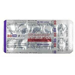 ZO, オフロキサシン 200mg, 製造元：FDC Ltd, シート情報