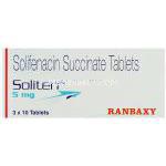 ソリフェナシン（ベシケアジェネリック）, ソリテン Soliten,  10mg 錠 (Ranbaxy) 箱