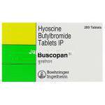 臭化ブチルヒオスシン（パミン ジェネリック）, バスコパン Buscopan 10mg 錠 (Boehringer Ingelheim) 箱