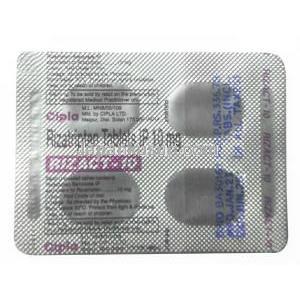 リザクト 10, 安息香酸リザトリプタン 10mg, 製造元：Cipla, シート情報