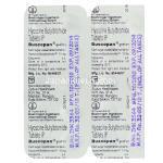 臭化ブチルヒオスシン（パミン ジェネリック）, バスコパン Buscopan 10mg 錠 (Boehringer Ingelheim) 包装裏面