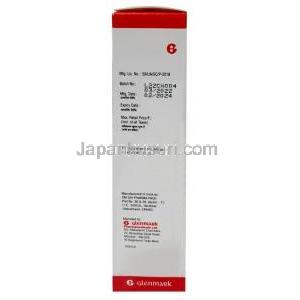 キャンディドックス シャンプー, シクロピロックス 1% w/v/ ジンクピリチオン 1% w/v, シャンプー 100 mL,製造元：Glenmark Pharmaceuticals, 箱情報, 製造日, 消費期限