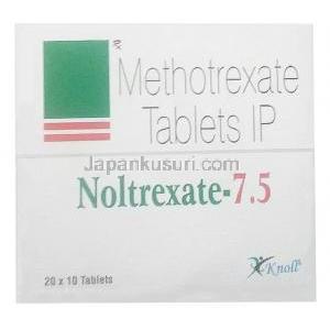 ノルトレキサート 7.5, メトトレキサート  7.5mg, 製造元：Knoll Healthcare, 箱表面