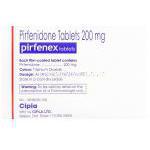 ピルフェニドン, ピルフェネクス Pirfenex 200mg 錠 (Cipla) 製造者情報