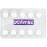 ピルフェニドン, ピルフェネクス Pirfenex 200mg 錠 (Cipla) 包装