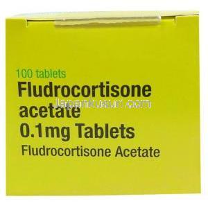 フルドロコルチゾン 0.1mg,製造元：Aspen, 箱上面