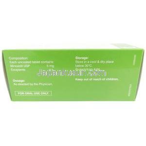 ウゲイン 5, ミノキシジル 5mg, 製造元：Sava Healthcare, シート形式,箱情報, 保管方法