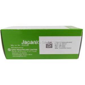 ウゲイン 5, ミノキシジル 5mg, 製造元：Sava Healthcare, シート形式,箱情報, 製造日, 消費期限