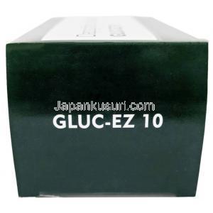 グルック イーゼット 10, ダパグリフロジン 10 mg, 製造元：SAVA Healthcare Limited, 箱側面
