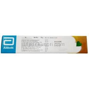 メラグロウリッチ クリーム,  クリーム20g, 製造元：Abbott, 箱情報,製造日, 消費期限