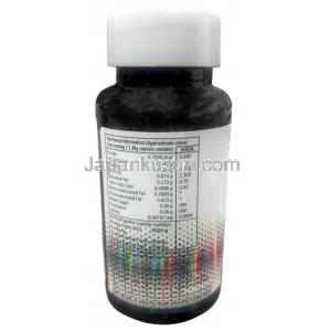 ニュートリノール オメガ3 フィッシュオイル,  オメガ3脂肪酸, 1000 mg, 製造元：Knoll Healthcare Pvt Ltd, ボトル情報