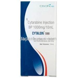 シタロン 1000, シタラビン 1000 mg(10mLあたり), 注射 10mL, 製造元：Celon, 箱表面