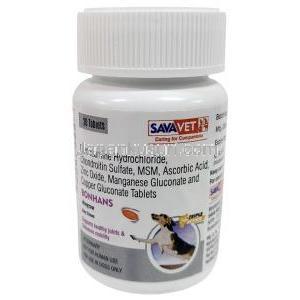 ボンハンス イージーチュー, 30 チュアブル錠, 製造元：SAVA Healthcare Limited, ボトル表面
