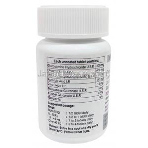 ボンハンス イージーチュー, 30 チュアブル錠, 製造元：SAVA Healthcare Limited, ボトル情報, 成分