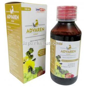 アドバレンシロップ, シロップ（ペット用）100 mL, 製造元：SAVA Healthcare,箱, ボトル