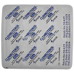 Clenbuterol (John Lee), Clenbuterol 40 mg, John Lee, Blisterpack information