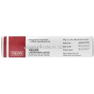 ソダック注射静注用,  炭酸水素ナトリウム 8.4%, 注射薬 25 mL X 1本, 製造元：Neon Laboratories, 箱情報
