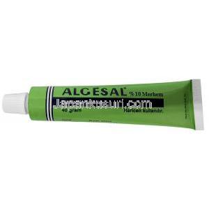 アルゲサル軟膏, サリチル酸ジエチルアミン 10%, 軟膏 40 g, 製造元：Recordati, チューブ
