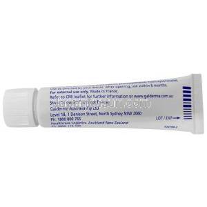 ソーラントラクリーム, イベルメクチン 1%, クリーム 30 g, 製造元：Galderma Australia, チューブ情報