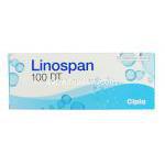 リネゾリド (ザイボックス ジェネリック),  リノスパンＤＴ LINOSPAN DT 100mg 分散型錠 (Cipla) 箱