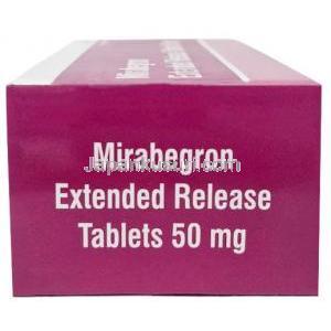 Sava社製ミラベグロン, ミラベグロン 50 mg, 製造元：Sava Healthcare,箱側面